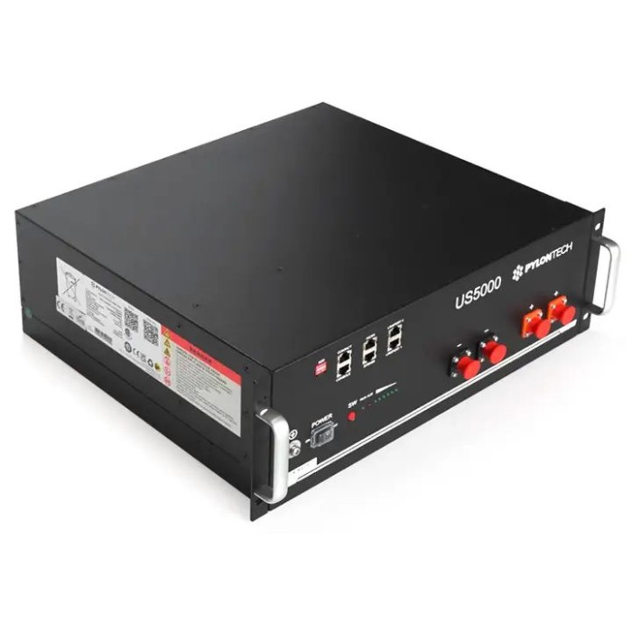Акумулятор Pylontech US5000 LiFePO4 48V/100AH, 4800W*h, (літій-залізо-фосфатний акумулятор для інверторів)