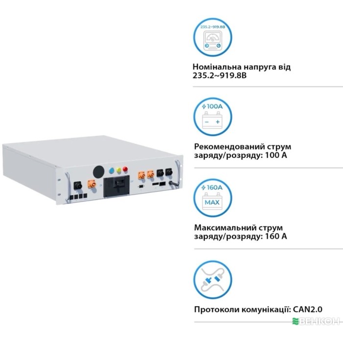 Блок керування BMS DEYE BOS-A (BOS-A-PDU-2) до акумуляторів BOS-A-Pack7.68