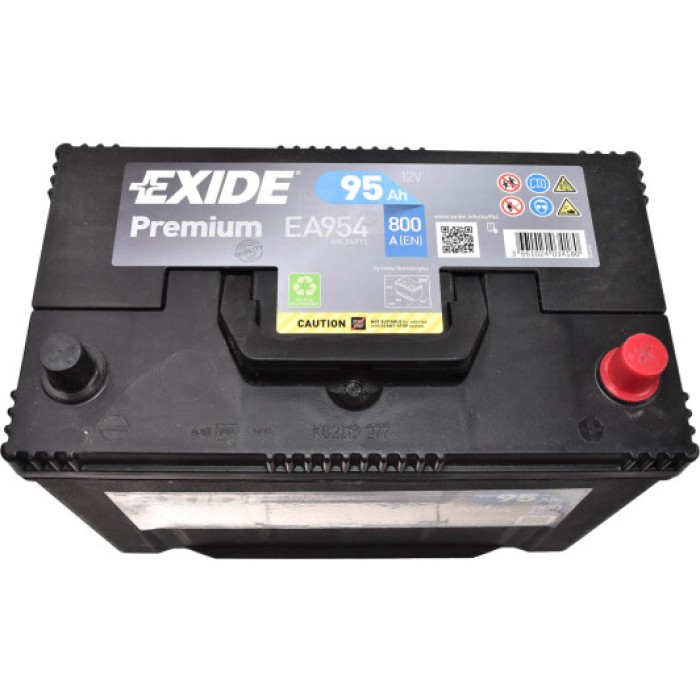 Автомобільний акумулятор EXIDE Premium (EA954) Asia (D31) 95Аh 800Ah R+