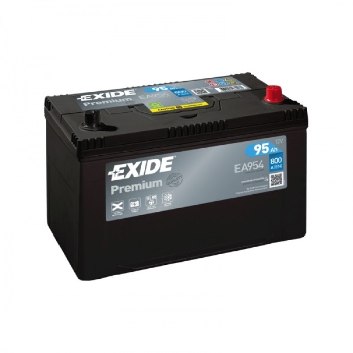 Автомобільний акумулятор EXIDE Premium (EA954) Asia (D31) 95Аh 800Ah R+