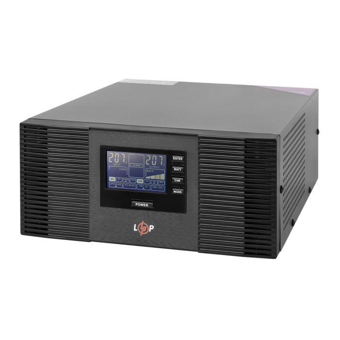 Інвертор LogicPower 12В, 1050 Вт LPM-PSW-1500VA ДБЖ з правильною синусоїдою