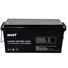 Акумулятор MUST LiFePO4 25,6V/100AH (2560W*h), (літій-залізо-фосфатний акумулятор для ДБЖ (UPS))