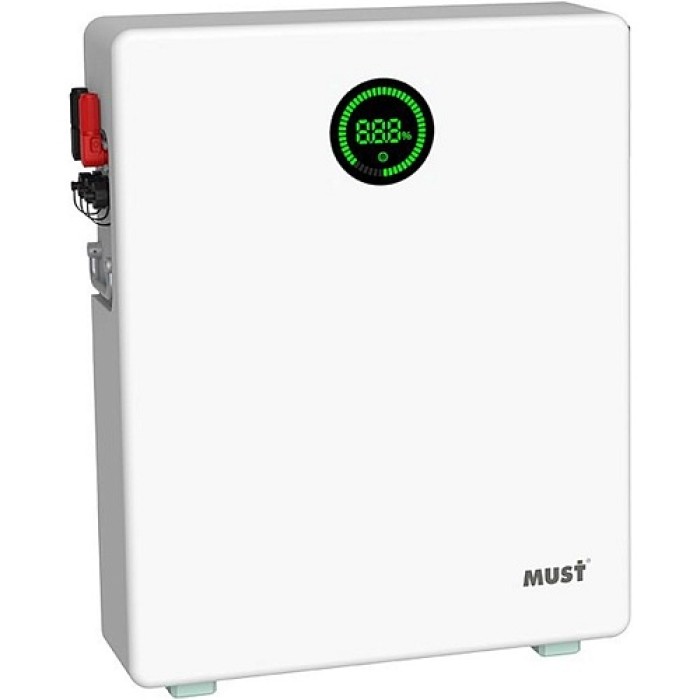 Акумулятор Must LiFePO4 100Ah 5,12KWh (5120 W*h), LP28-48100 51.2V (W-iFi Smart BMS)