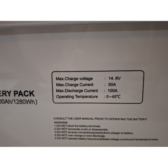 Акумулятор MUST LiFePO4 12V/100AH (1280W*h) Smart BMS, Bluetooth, (LP15-12100)