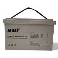 Акумулятор MUST LiFePO4 12V/100AH (1280W*h) Smart BMS, Bluetooth, (LP15-12100)