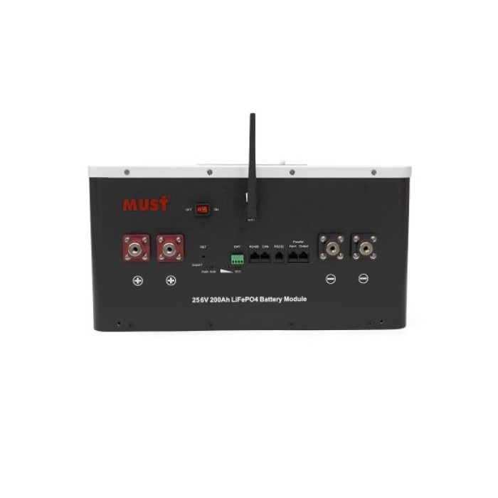 Акумулятор Must LP16-24200, LiFePO4, 25.6V 200AH, 100A/100A (5120 W*h) (літій-залізо-фосфатний акумулятор для ДБЖ (UPS))