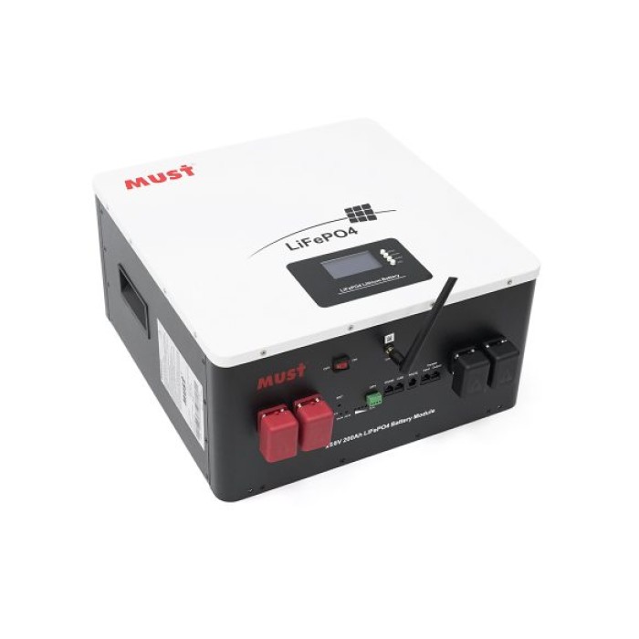 Акумулятор Must LP16-24200, LiFePO4, 25.6V 200AH, 100A/100A (5120 W*h) (літій-залізо-фосфатний акумулятор для ДБЖ (UPS))