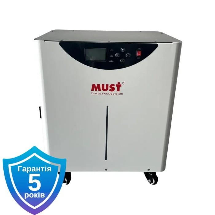 Резервна система живлення MUST HBP18-3024 3кВт 24V 125Ah LiFePO4 3,2 кВт·год (UPS, ДБЖ)