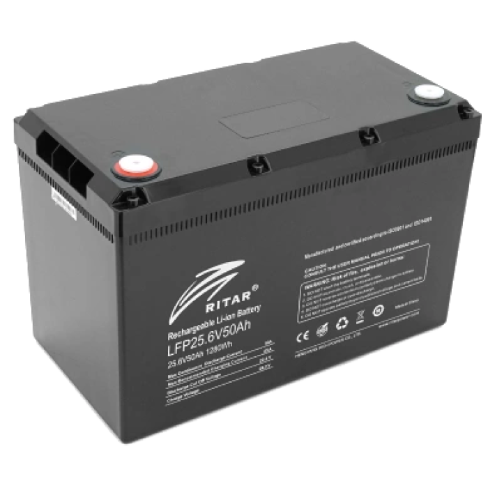 Акумулятор Ritar LiFePO4 25.6V50AH (1280 W*h) G1 (літій-залізо-фосфатний)