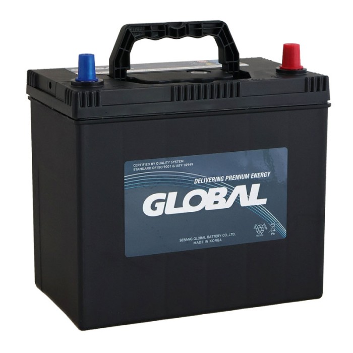 Автомобільний акумулятор GLOBAL Asia SMF 45Ah, 430A, R+ (SMF 55B24L) (B24) т.к., н.к.