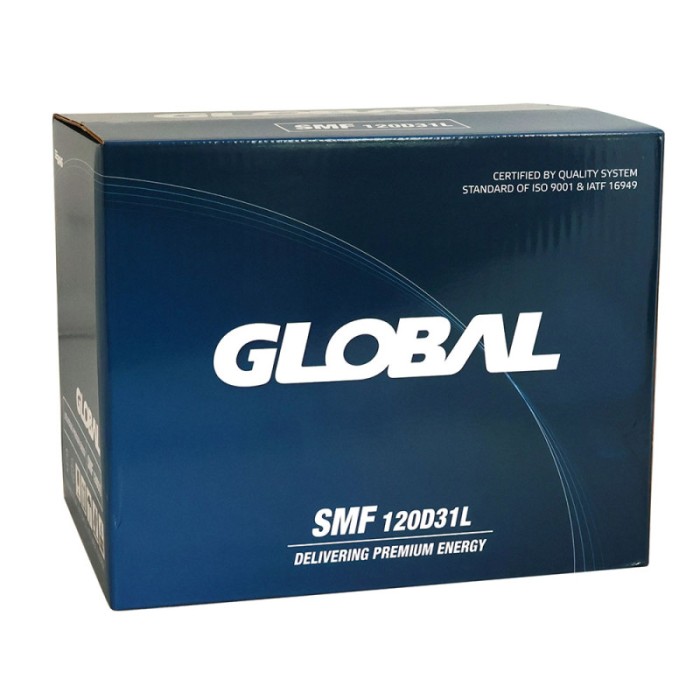 Автомобільний акумулятор GLOBAL Asia 95Ah, 790A, R+ (SMF 120D31L) (D31), н.к. (Корея ROCKET)