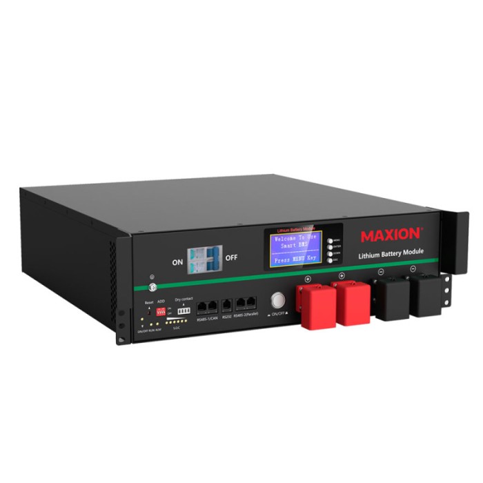 Літієві акумулятори MAXION LiFePO4 MXLFP-BMR48-100 (48V; 100Ah)