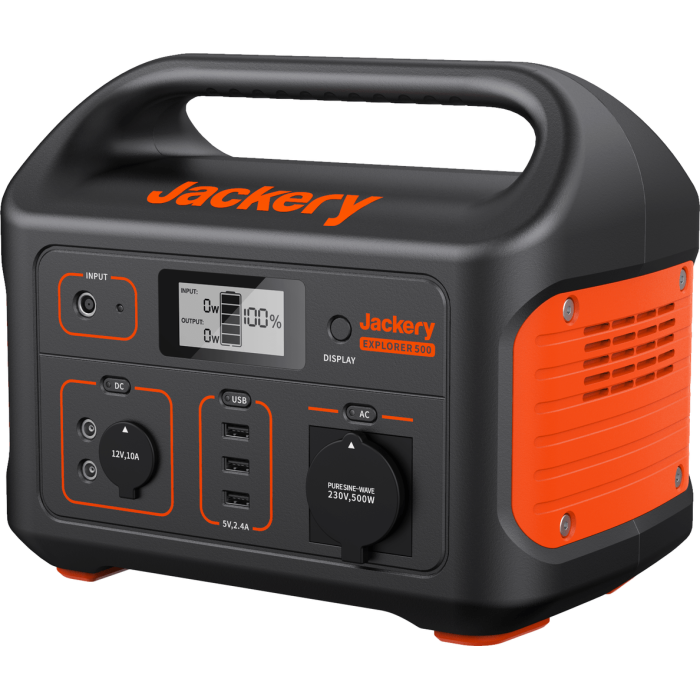 Зарядна станція Jackery Explorer 500EU, 500 Вт, 518 Вт/год (повербанк для ноутбука) EU