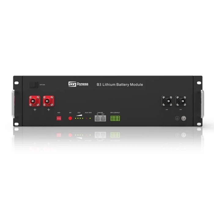 Акумулятор DYNESS B3 LiFePO4 48V/75AH (3600W*h) (літій-залізо-фосфатний акумулятор для ДБЖ (UPS))