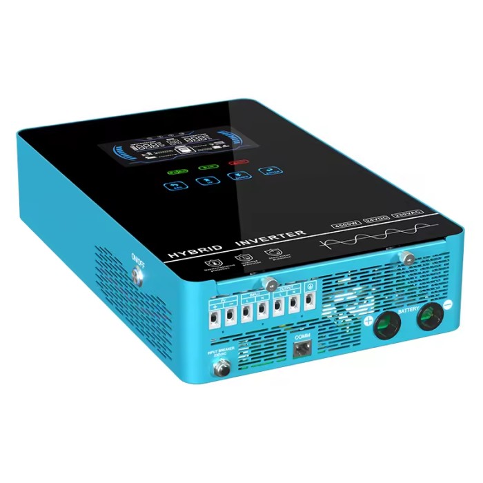 Гібридний інвертор Powmr POW-HVM6.5K-48V NEW 2024, 48 В, 6500 Вт (безперебійник, UPS, ДБЖ)