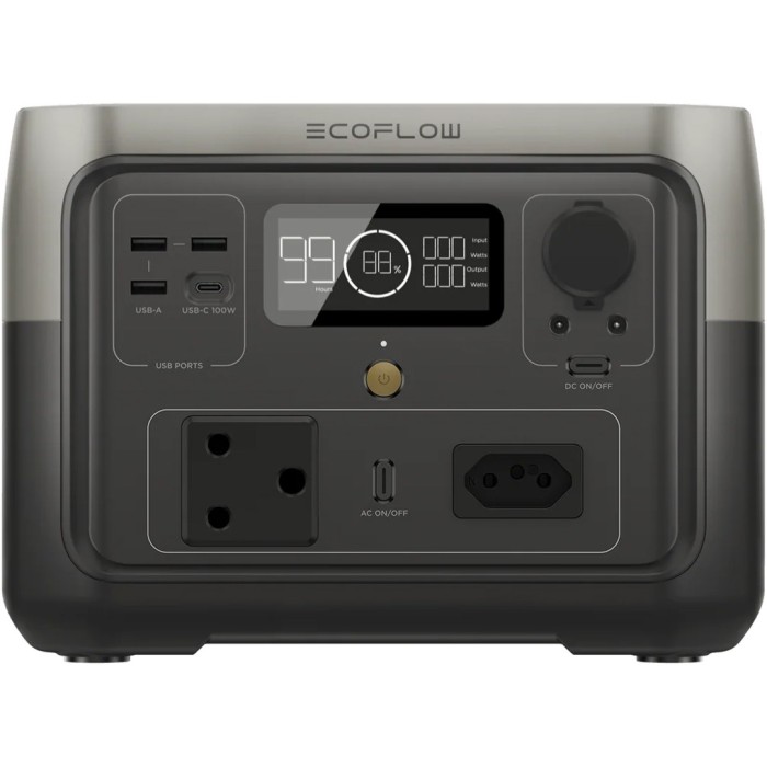 Зарядна станція EcoFlow River 2 Max 500 Вт, 512 Вт*год, ZMR610-B (електростанція для дому) SA