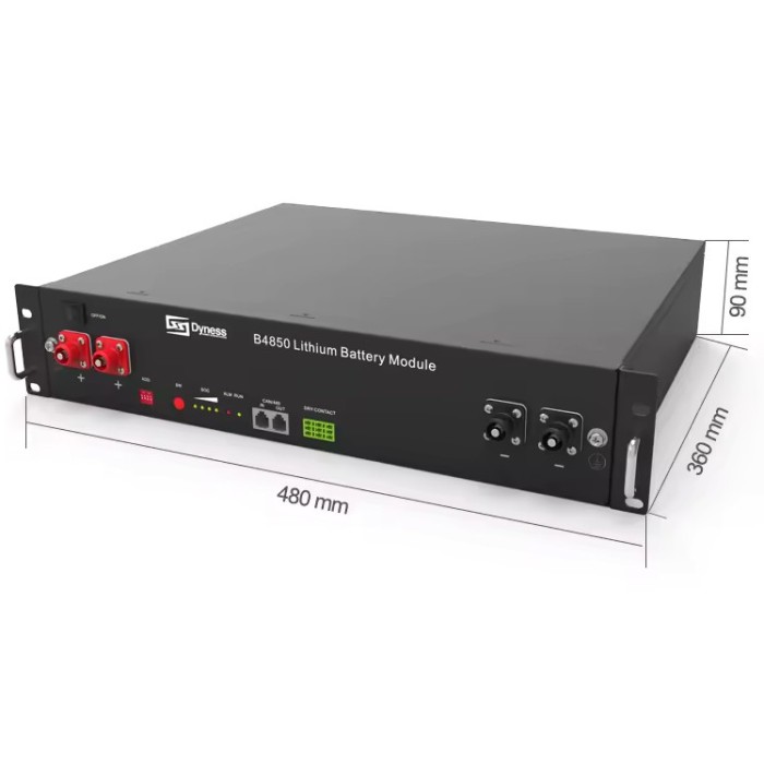 Акумулятор DYNESS 2xB4850-box LiFePO4 48V/100AH (4800W*h) (літій-залізо-фосфатний акумулятор для ДБЖ (UPS))