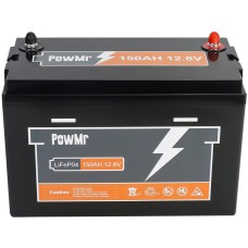 Акумулятор PowMr 12,8V/150Ah, 1920W*h, 100A (LiFePO4, для будинку, котла, сонячних батарей)