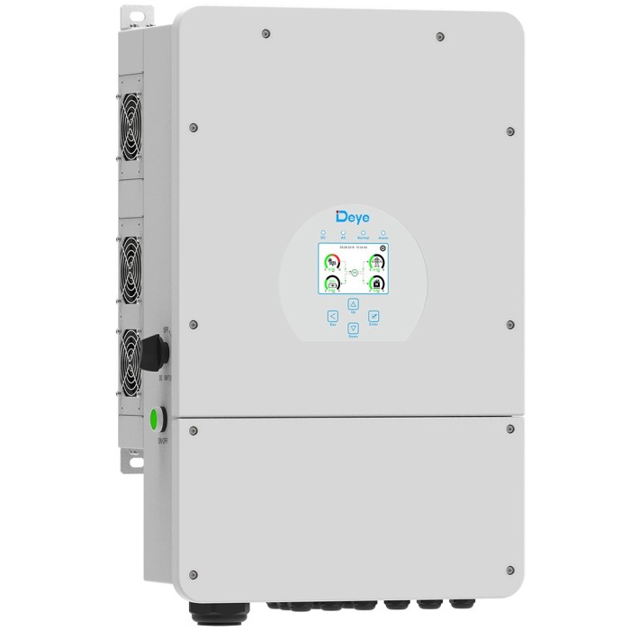 Гібридний інвертор Deye 12кВт SUN-12K-SG02LP1-EU-AM3, 48 В, 12000 Вт, 1 фаза (безперебійник, UPS, ДБЖ)