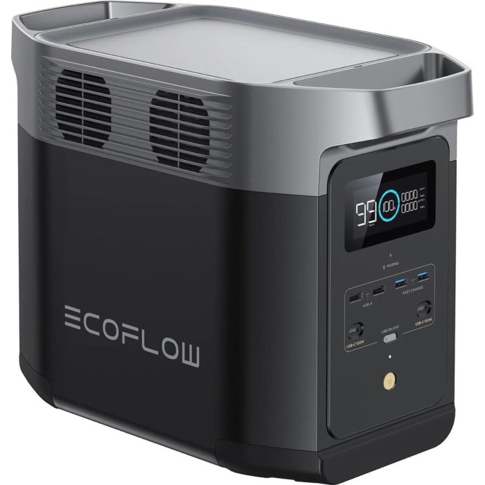 Зарядна станція EcoFlow Delta 2, 1800 Вт, 1024 Вт/год (електростанція для дому, UPS, ДБЖ) EU