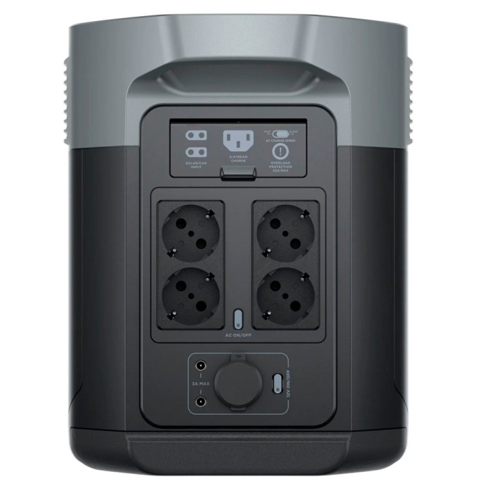 Зарядна станція EcoFlow Delta 2 Max, 2400 Вт, 2048 Вт/год (електростанція для дому, UPS, ДБЖ) EU