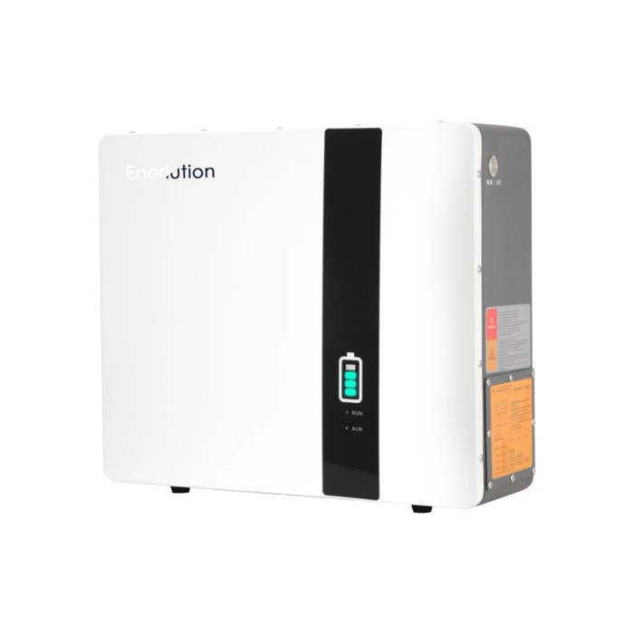 Комплект резервного автономного живлення ДБЖ/UPS Must PV18-5048VHM, 48 В, 80 А, 5000 Вт + Акумулятор Enerlution LFPWall-5000 LiFePO4, 51,2 V 5220 W*h, літій-залізо-фосфатний аку