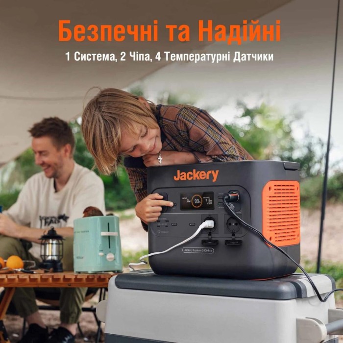 Зарядна станція Jackery Explorer 2000 PRO, 2200 Вт, 2160 Вт*год (електростанція для дому, UPS, ДБЖ)