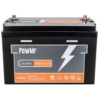 Акумулятор PowMr 100AH 12.8V (1280W*h) LiFePO4 (для будинку, котла, сонячних батарей)