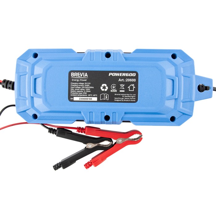 Зарядний пристрій АКБ Brevia Power 600 6V/12V 6A