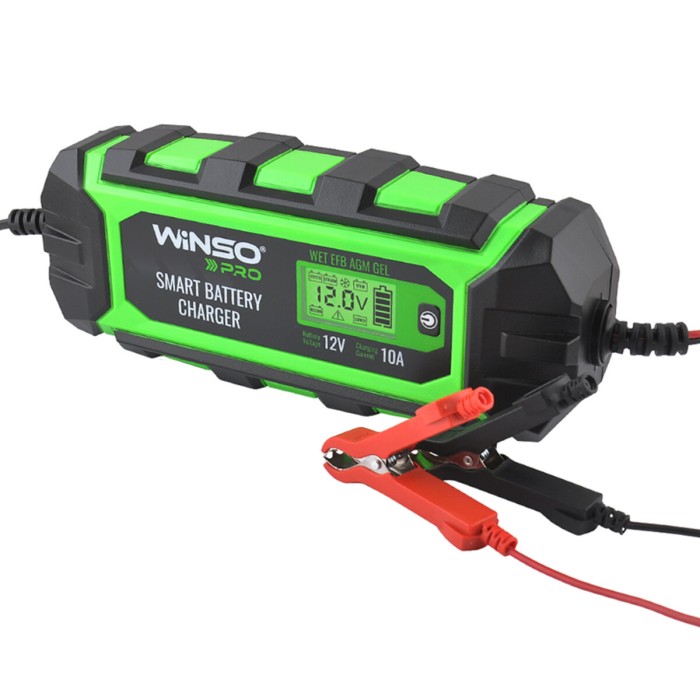 Зарядний пристрій АКБ Winso Pro 12V, 10A LCD