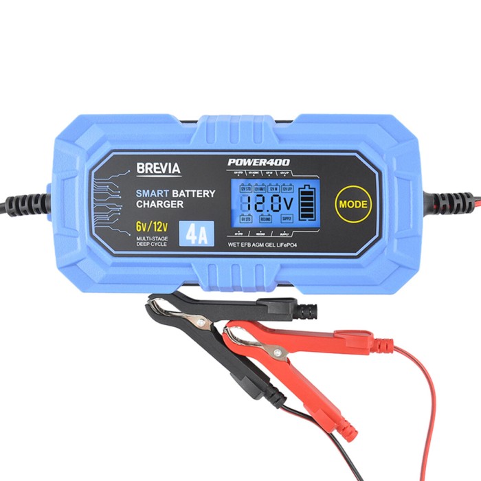 Зарядний пристрій АКБ Brevia Power 400 6V/12V, 4A