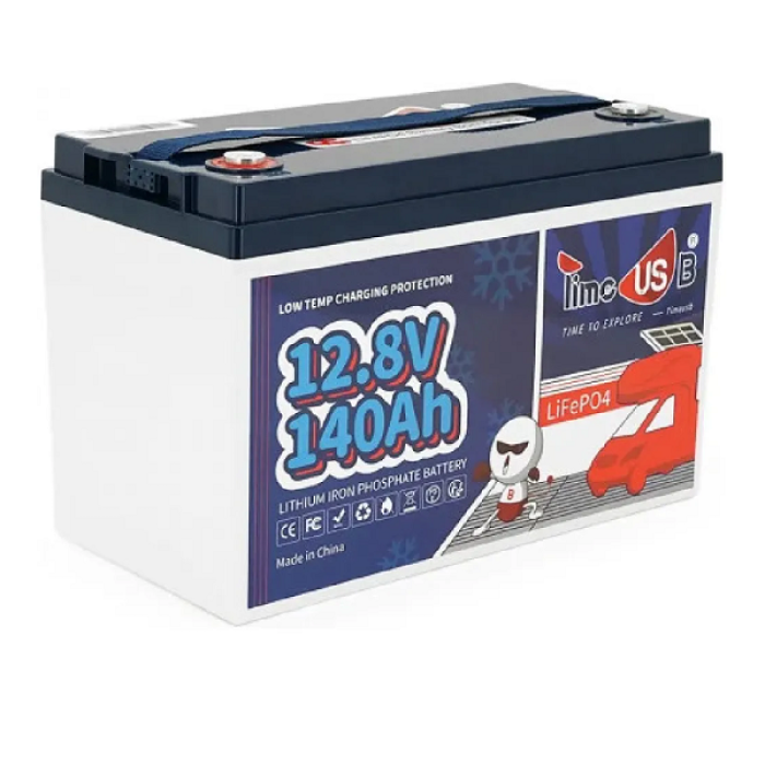 Акумуляторна батарея LiFePO4 Timeusb 12.8V 140Ah BLUETOOTH, 1792Wh, BMS 50A, 330*172*216мм