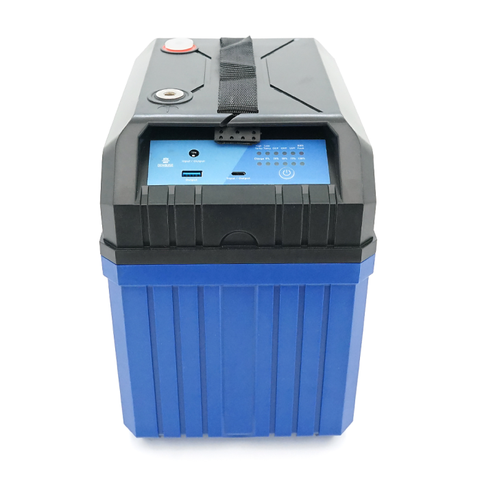 Аккумуляторная батарея DC HOUSE LiFePO4 12,8V 100Ah,(50/100A), 0°C до 55°C, гвинт M8,Type-C DC Ports, 260х168х209 мм. 10.8 кг