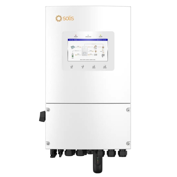 Гібридний інвертор Solis 8кВт, S6-EH1P8K-L-PLUS (1 фаза, 2 МРРТ, LV)