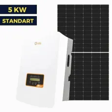 Мережа сонячної станції на 5 кВт Standart | Solis 5 кВ | LP Longi 425W